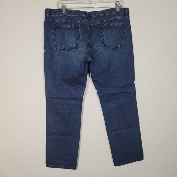 Uniqlo Jeans Blue Slim Straight Fits 36x26 Kaihara Denim - Picture 2 of 10